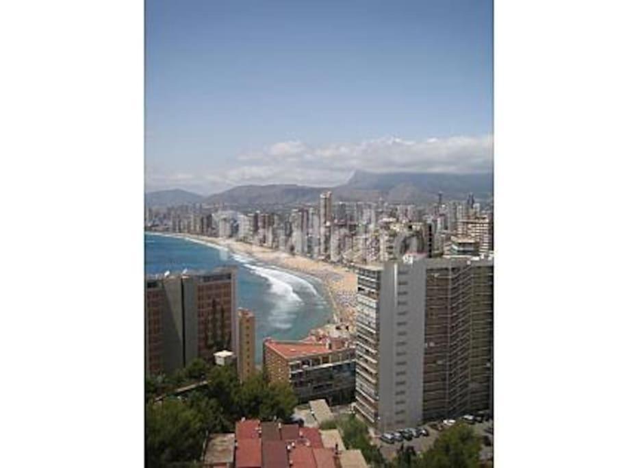 Apartamento Con Vistas A La Playa De Levante 베니돔 외부 사진